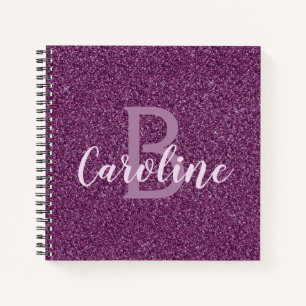Personal Glitter Monogram Journal