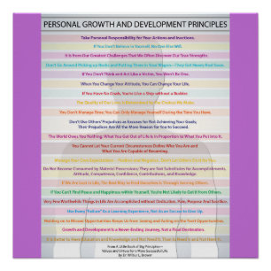 Personal Growth and Development Principles Poster