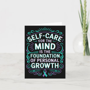 Personal Growth Mental Health Awareness Prevent Card