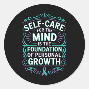Personal Growth Mental Health Awareness Suicide Pr Classic Round Sticker