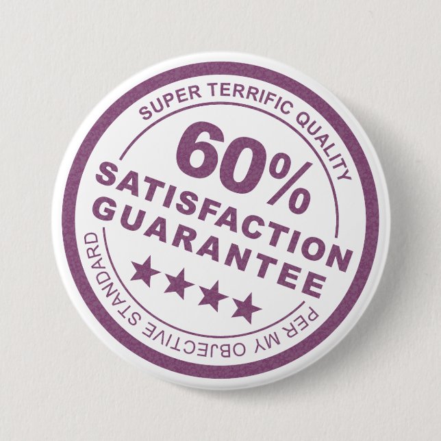 Personal Guarantee 7.5 Cm Round Badge (Front)