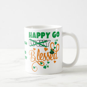 Personal HAPPY GO Lucky BLESSED St Patrick's Day Coffee Mug