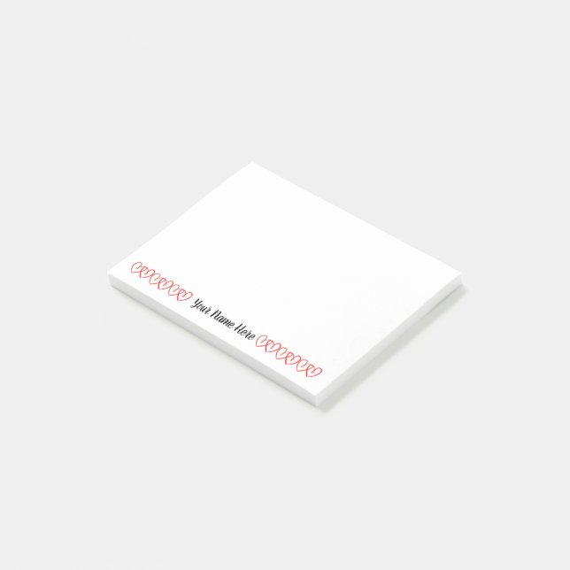 Personal Heart Notepad (Angled)
