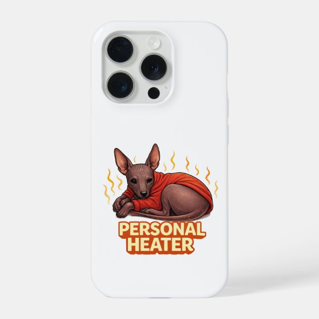 Personal Heater Xoloitzcuintli iPhone Case (Back)