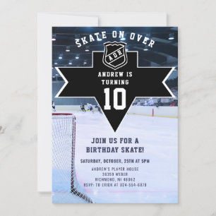 Personal Hockey Theme Birthday Party Invitation