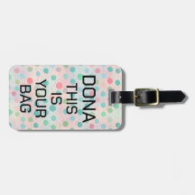 Personal Initials Luggage Bag Tags, Personalised T