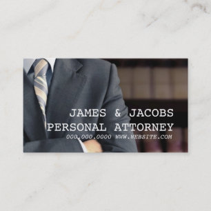 Personal Injury Attorney Law Lawyer Business Card