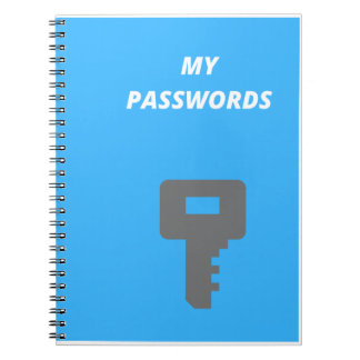 Personal Internet Address and Password Logbook Notebook