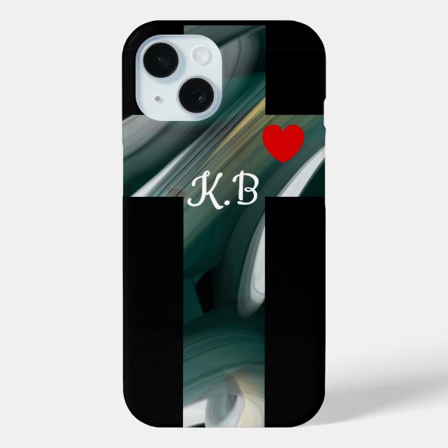 Personal iPhone Cases Trend Abstract Black Green (Back)