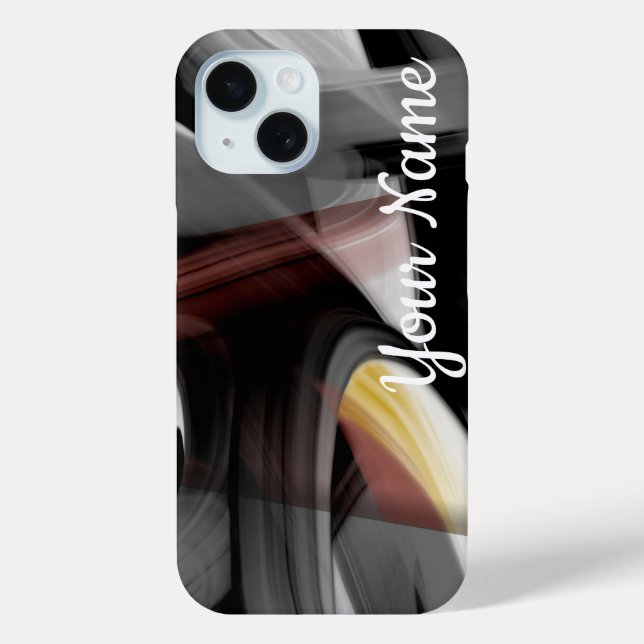 Personal iPhone Cases Trend Abstract Black Powdery (Back)