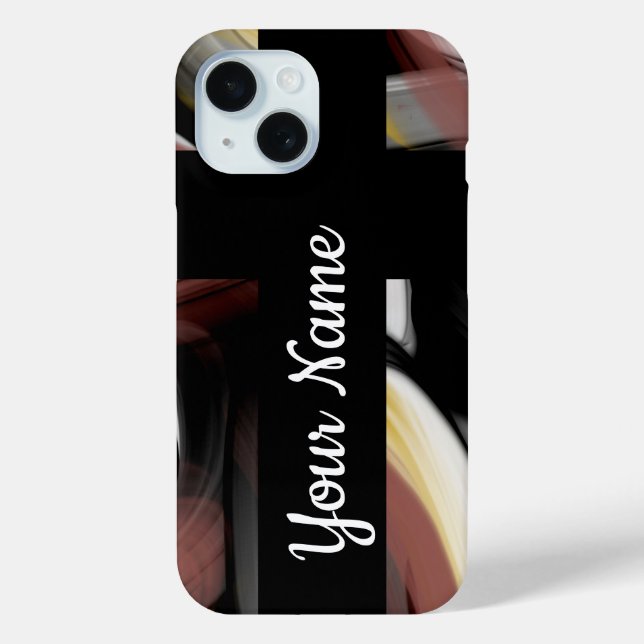 Personal iPhone Cases Trend Abstract Black Powdery (Back)