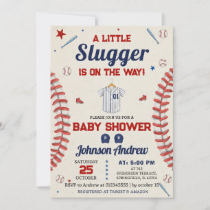 Personal It's A Boy Sports Baseball Baby Shower Invitation