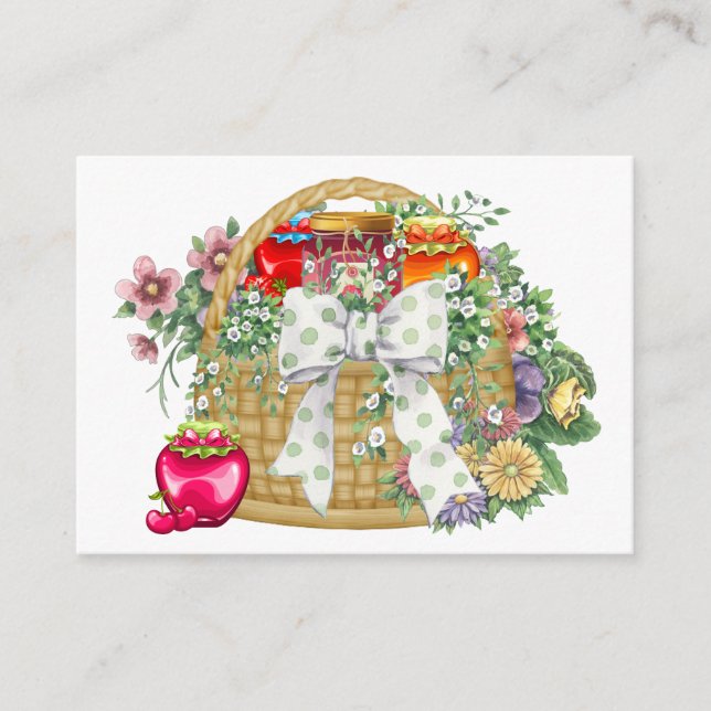 Personal Kitchen Basket Business / Enclosure Card (Front)