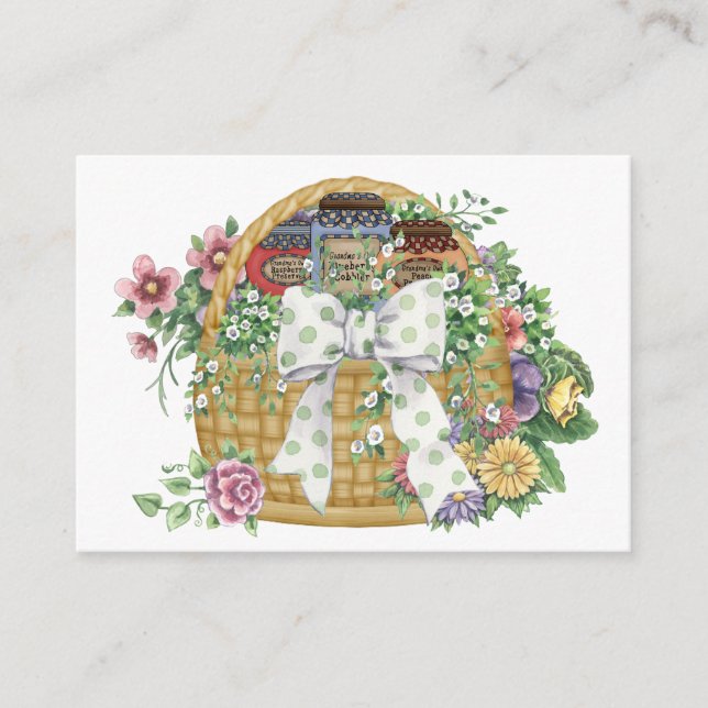 Personal Kitchen Basket Business / Enclosure Card (Front)