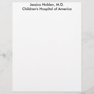 Personal Letterhead-Sample