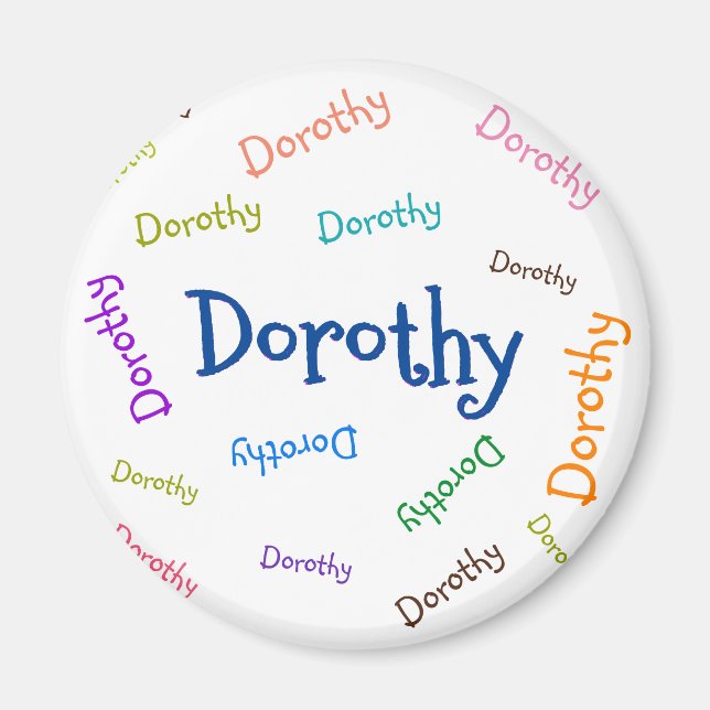 PERSONAL MAGNET , KIDS NAME, FOR CHILDREN (Front)