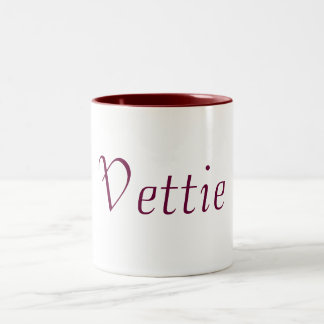 Personal name coffee Mug (Vettie)