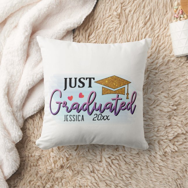 Personal Name Just graduated 2023  Cushion (Blanket)