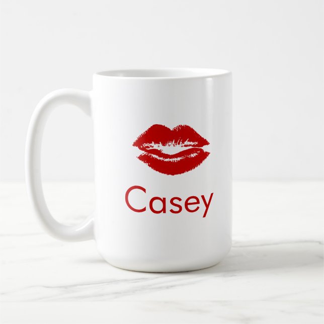 Personal name Lips Mrs mug (Left)