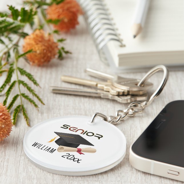 Personal Name, Senior graduated 2023  Key Ring (Front Right)