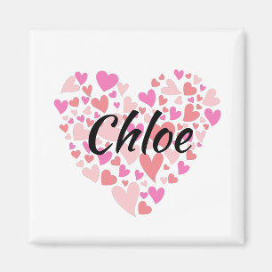 Personal Name with hearts Magnet