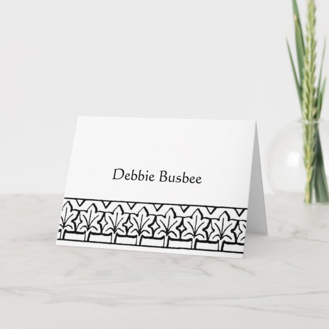 Personal Notecard - Customised - Customised (Front)