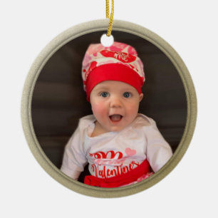 Personal Photo  Gold Ornament