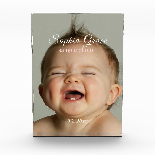 Personal Photo Name Date (Front)