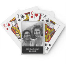Personal Photo Text  Playing Cards