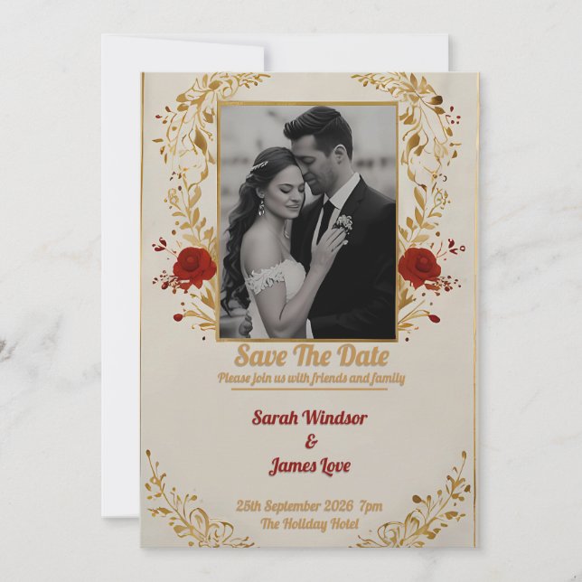 Personal Photo Wedding Invitation (Front)