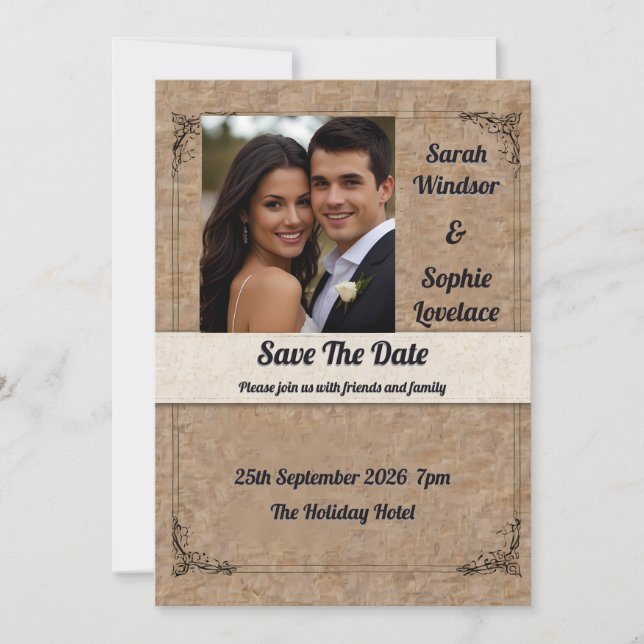 Personal Photo Wedding Invitation (Front)