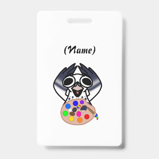 Personal Pigeon Artist Badge ID Badge