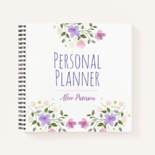 Personal Planner with Owner's Name Notebook