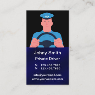 Personal Ride Sharing Uber Driver (New Uber Logo) Business Card