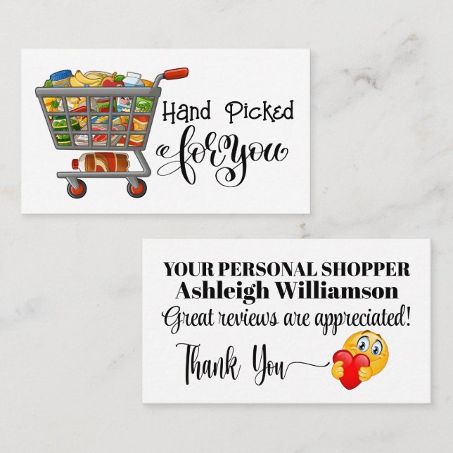 PERSONAL SHOPPER Business Card (Front/Back)