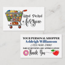 PERSONAL SHOPPER Business Card