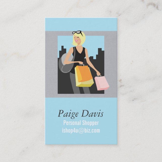 Personal Shopper Business Cards (Front)