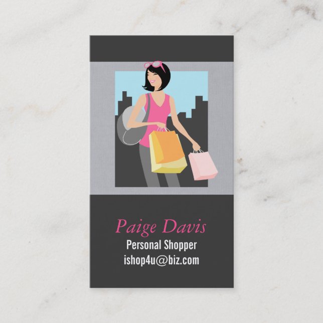 Personal Shopper Business Cards (Front)