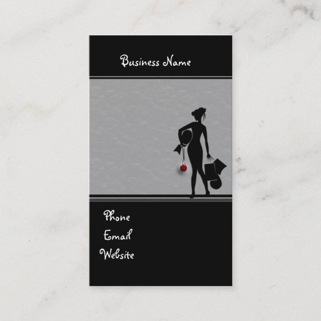 Personal Shopping Services - Business Card (Front)