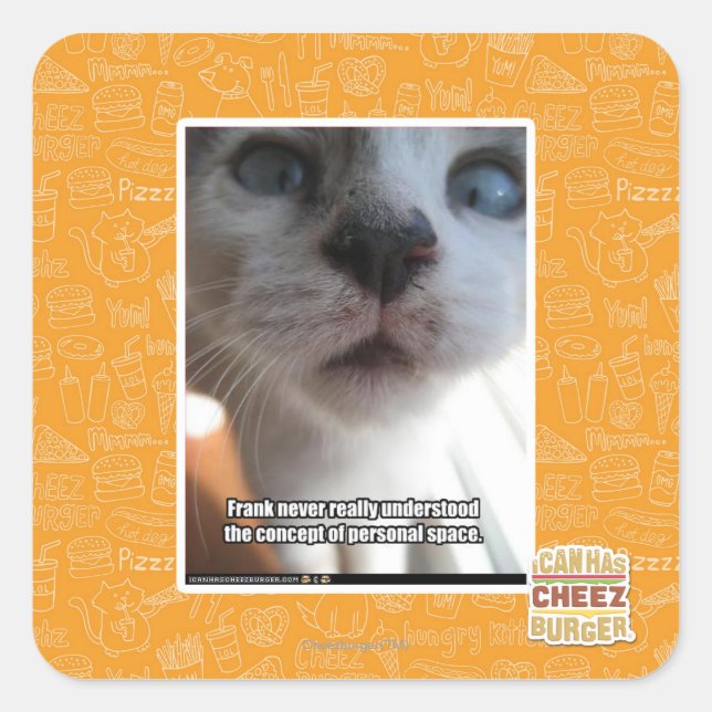 Personal Space Square Sticker (Front)