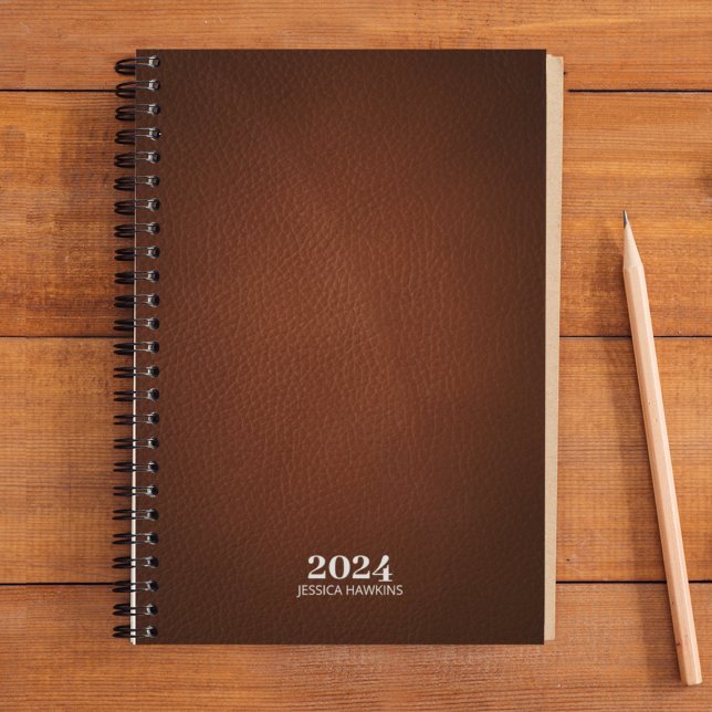 Personal Stationery • Brown Leather 202x Weekly Planner (Creator Uploaded)