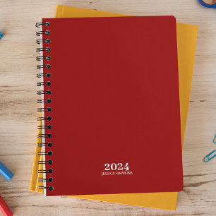Personal Stationery • Crimson Red Weekly Planner