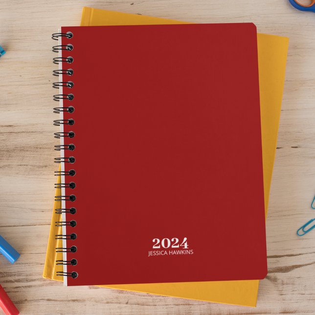 Personal Stationery • Crimson Red Weekly Planner (Creator Uploaded)