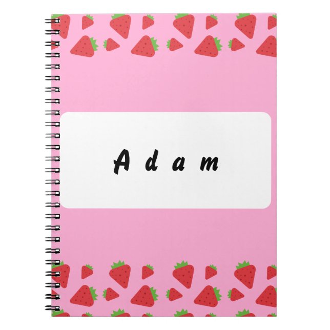 Personal Strawberry  Notebook (Front)