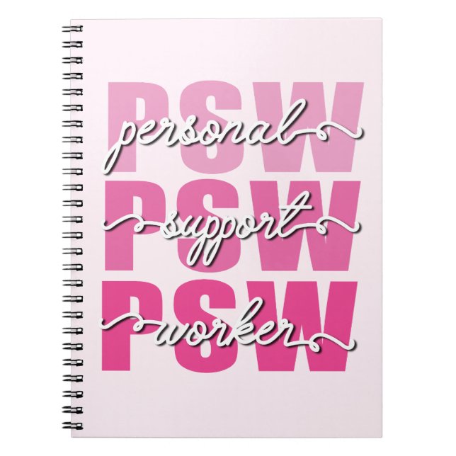 Personal Support Worker  Notebook (Front)