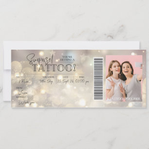 Personal Tattoo Birthday Gift Card Voucher