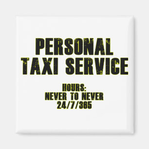 Personal Taxi Service Magnet