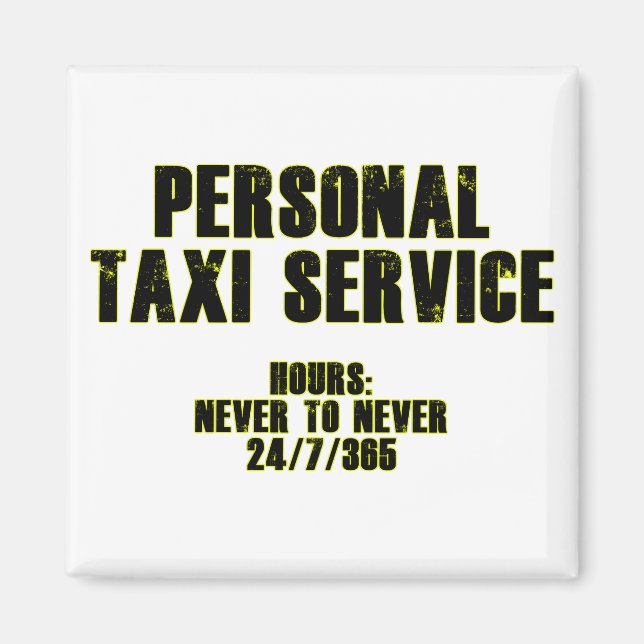 Personal Taxi Service Magnet (Front)