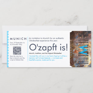 Personal Ticket Invitation Oktoberfest Munich