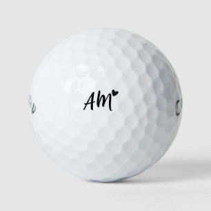 Personal Touch Customisable Initials Birthday Gift Golf Balls